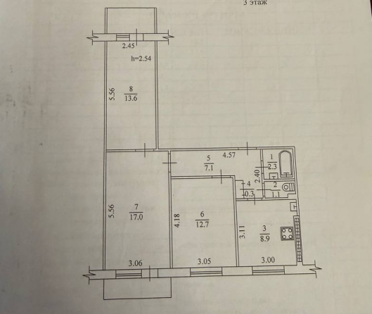 Продается 3 - х комнатная квартира, ул. Терешковой (Текстильщик), арт. 4884
