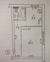 Продается 1 комнатная квартира, ул. Гаргаева (Текстильщик) арт 3524