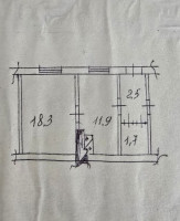 Продается 1 комнатный дом, ул. Аристова арт 3107