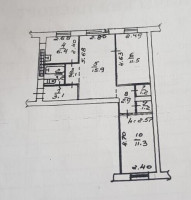 Продается 3 - х комнатная квартира, ул. Петровского арт 3824