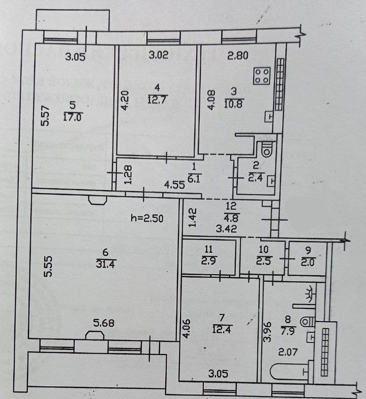 Продается 4 - х комнатная квартира, бульвар Школьный, арт. 4693