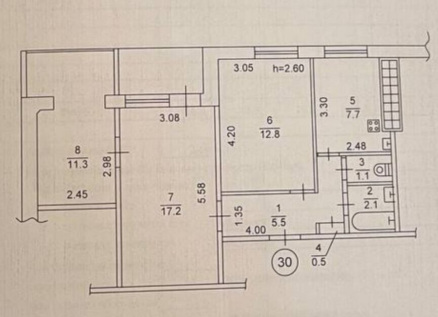 Продается 3 - х комнатная квартира, ул. Кольцова (Солнечный) арт 4140