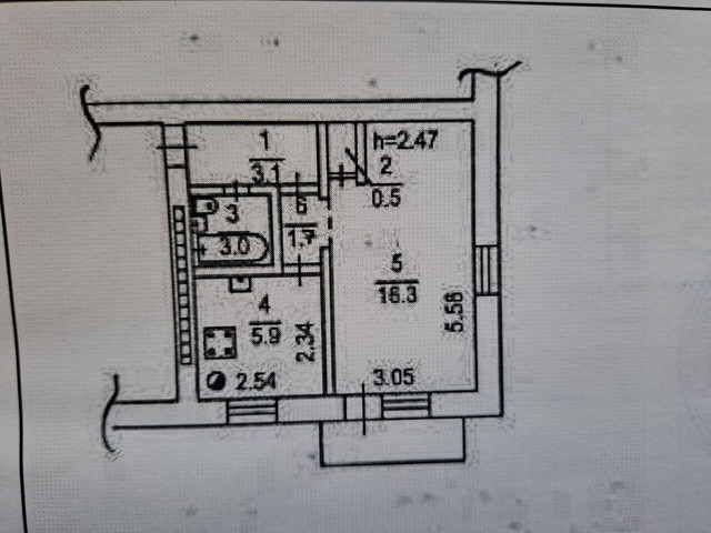 Продается 1 комнатная квартира, ул. Щорса арт 4160