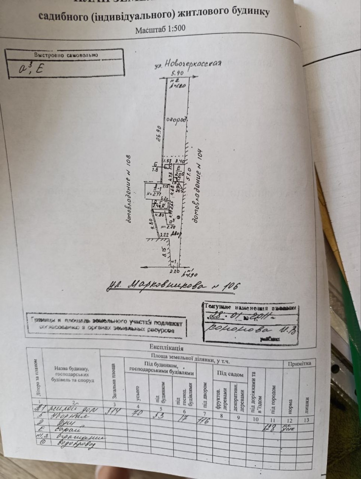 Продается земельный участок, ул. Марковникова, арт. 5730