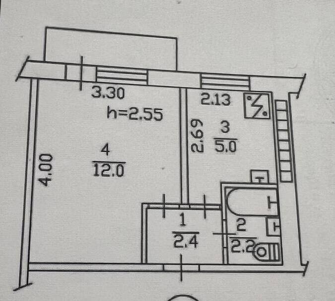 Продается 1 комнатная квартира, ул. Щетинина арт 4014