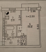 Продается 1 комнатная квартира, Абакумова арт 3935