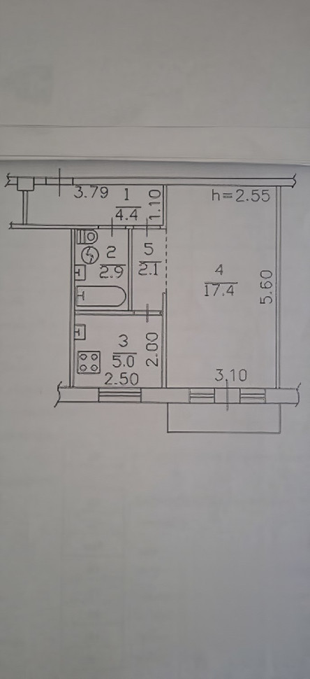 Продается 1 комнатная квартира, бул. Шахтостроителей арт 4519
