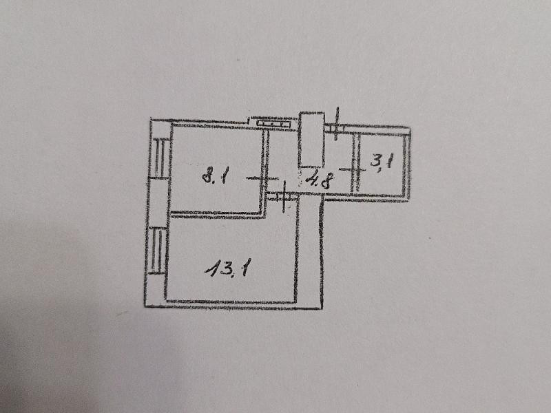 Продается 1 комнатная квартира, ул. Калужская, ориентир "Мединститут", арт.4737